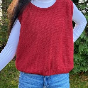 Oversized Sweater Vest